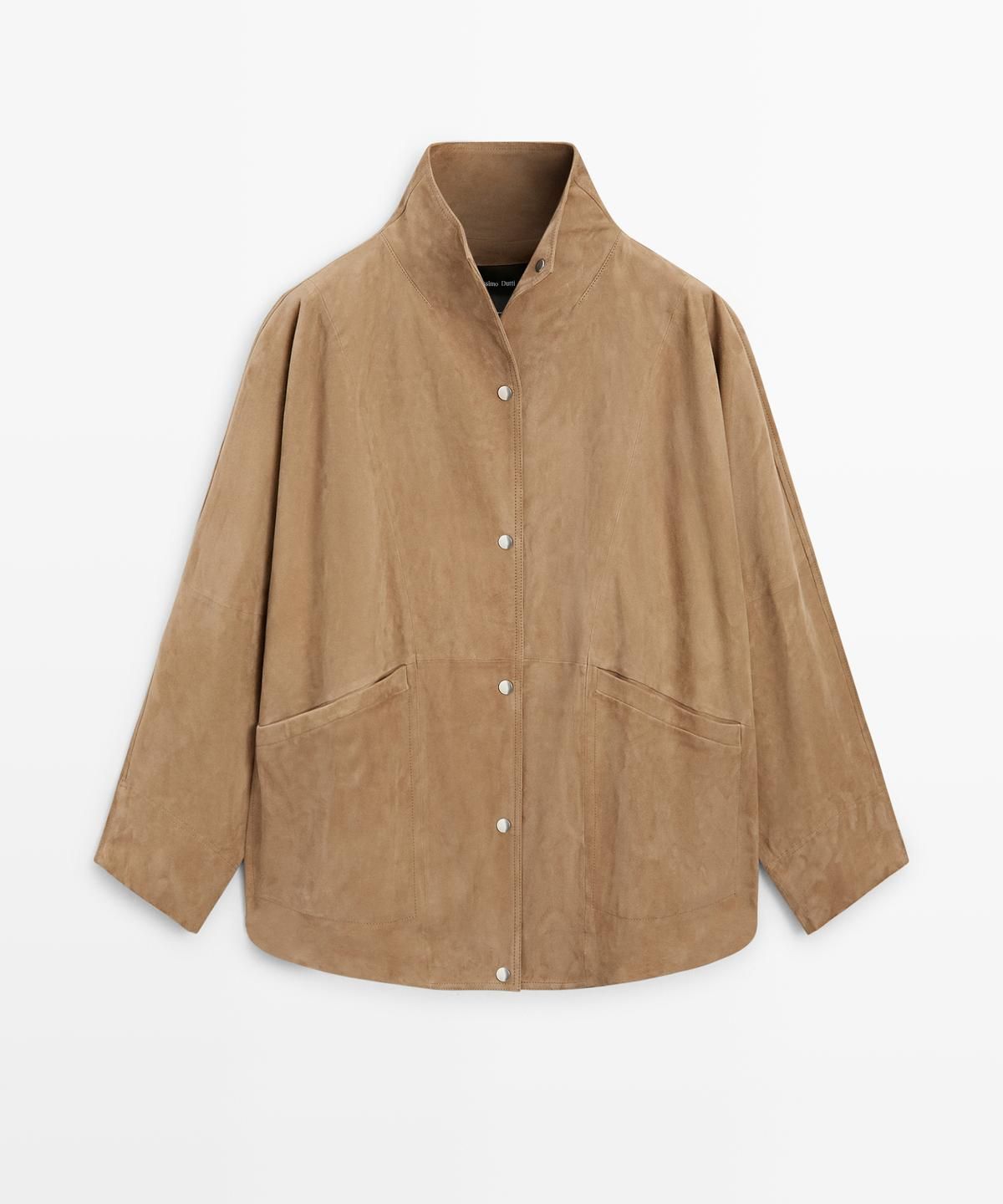 마시모두띠(MASSIMO DUTTI) 오버사이즈 스웨이드 레더 재킷