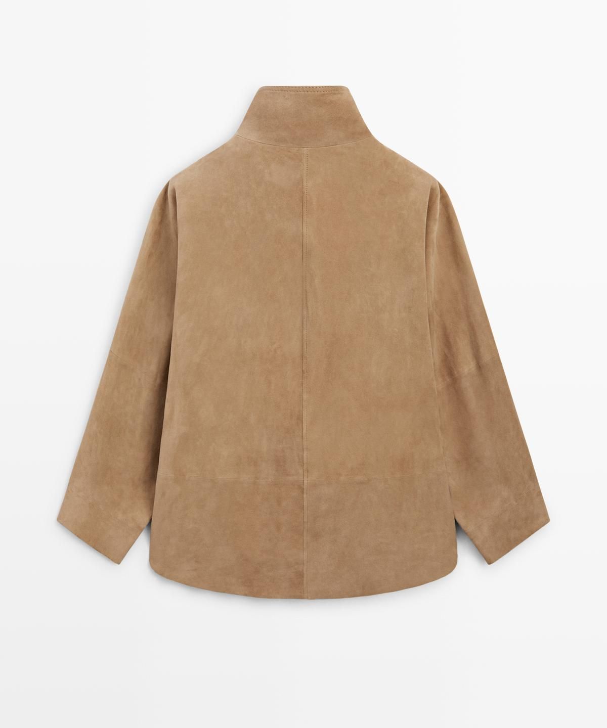 마시모두띠(MASSIMO DUTTI) 오버사이즈 스웨이드 레더 재킷