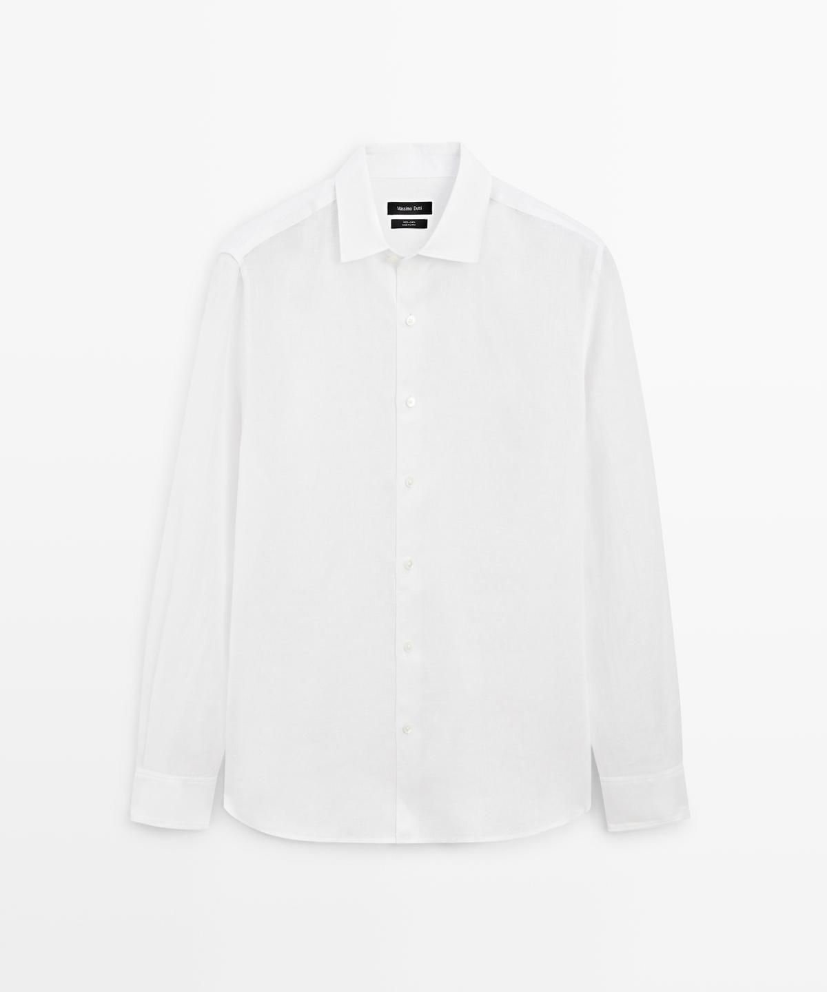 마시모두띠(MASSIMO DUTTI) 엑스트라 파인 린넨 레귤러 핏 셔츠