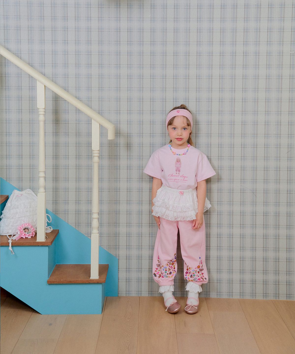 슈슈샤샤(CHOUCHOUSHASHA) 슈슈돌 반팔티 (핑크)