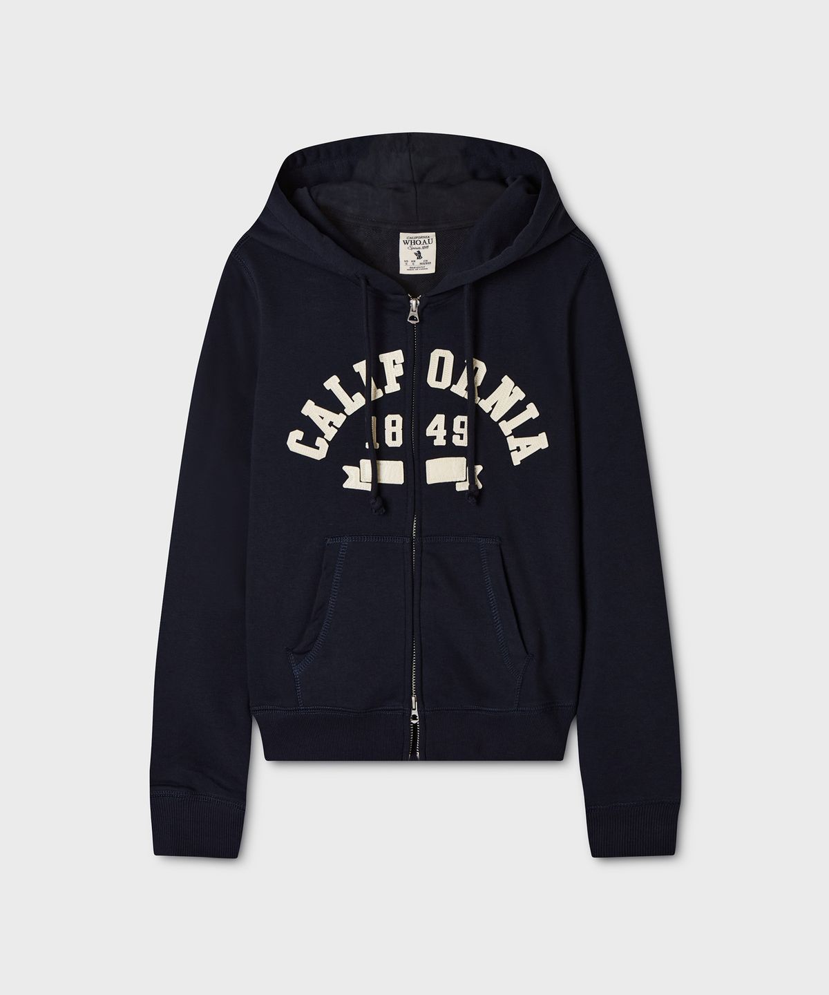 후아유(WHO.A.U) Signature Slim-fit Patch Hood Zip-up(F) / WHMZG4991F