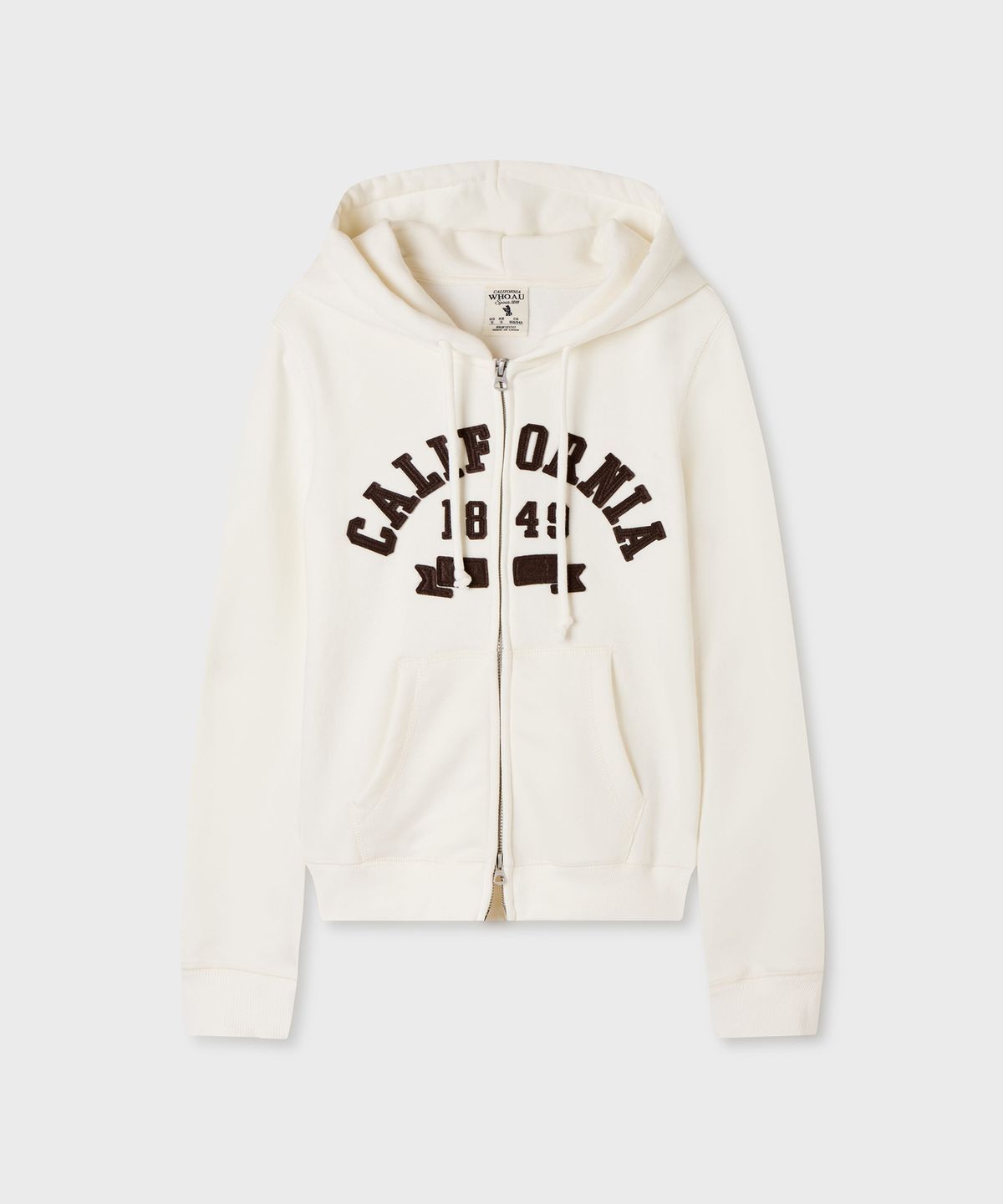 후아유(WHO.A.U) Signature Slim-fit Patch Hood Zip-up(F) / WHMZG4991F
