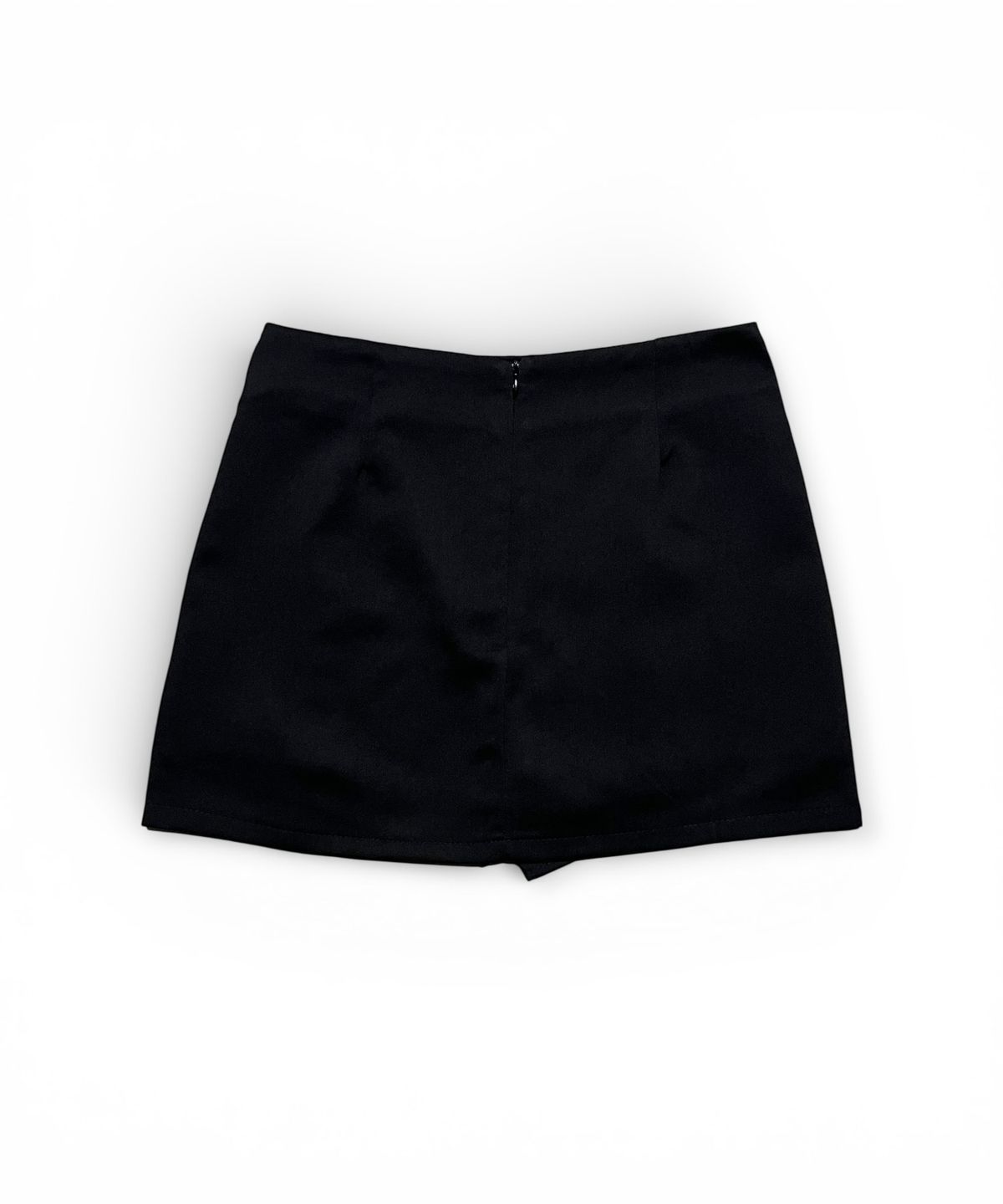 본슬리피(BORN SLIPPY) Multi Zip Slit Mini Skort (Black)