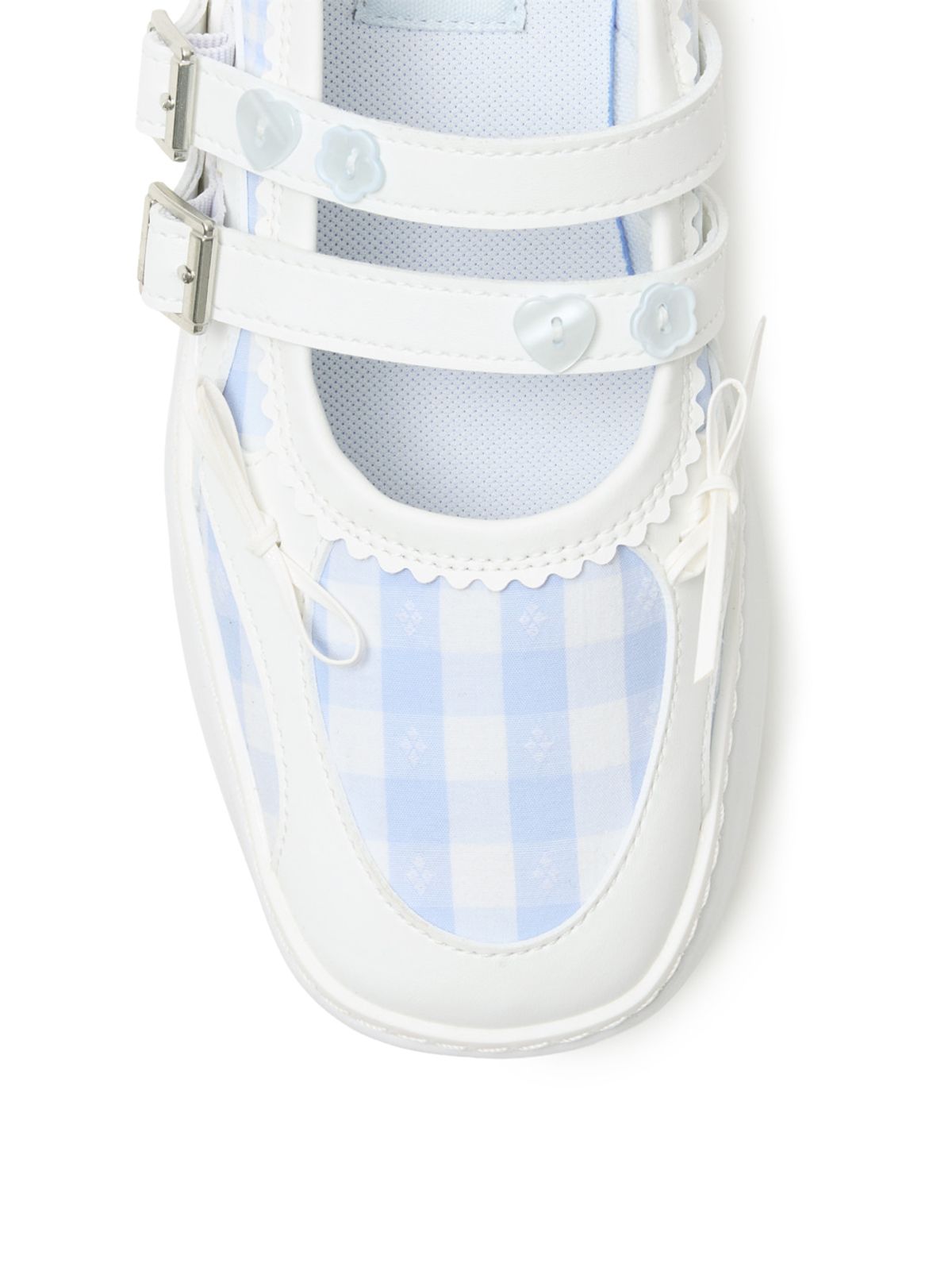 뚜오미오(TUOMIO) MEMENTO PATCHWORK PLATFORM MARYJANE [WHITE]