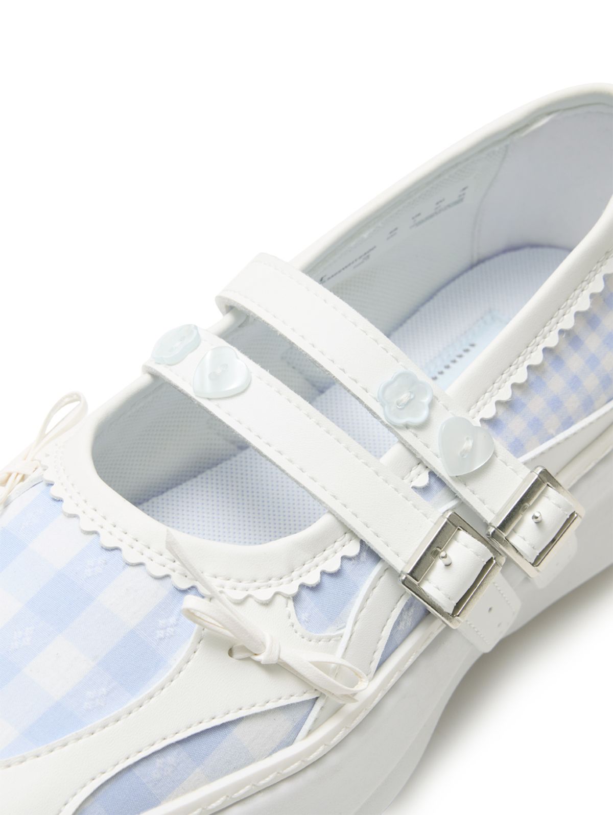뚜오미오(TUOMIO) MEMENTO PATCHWORK PLATFORM MARYJANE [WHITE]