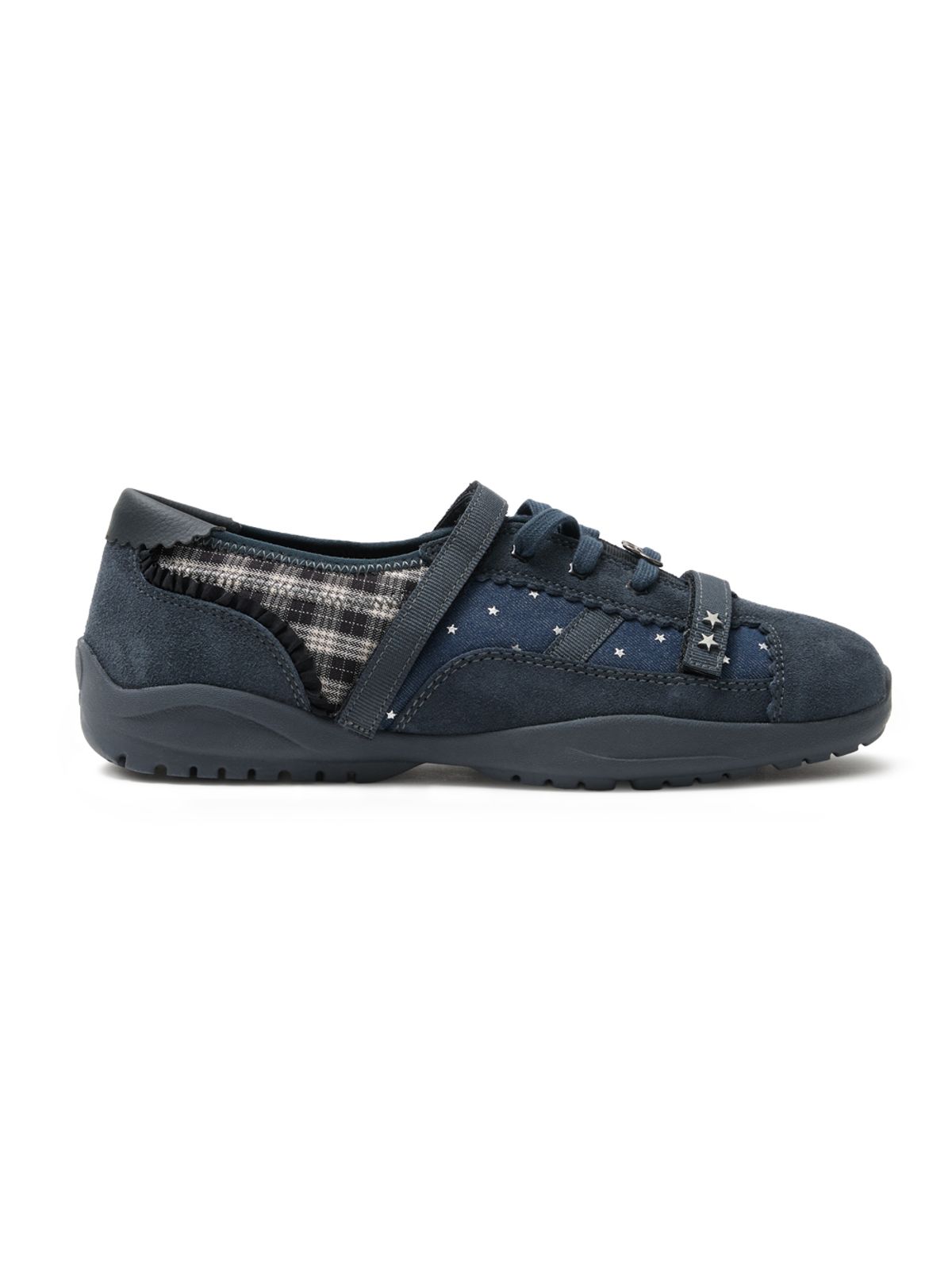 뚜오미오(TUOMIO) MEMENTO PATCHWORK SNEAKERS [NAVY]