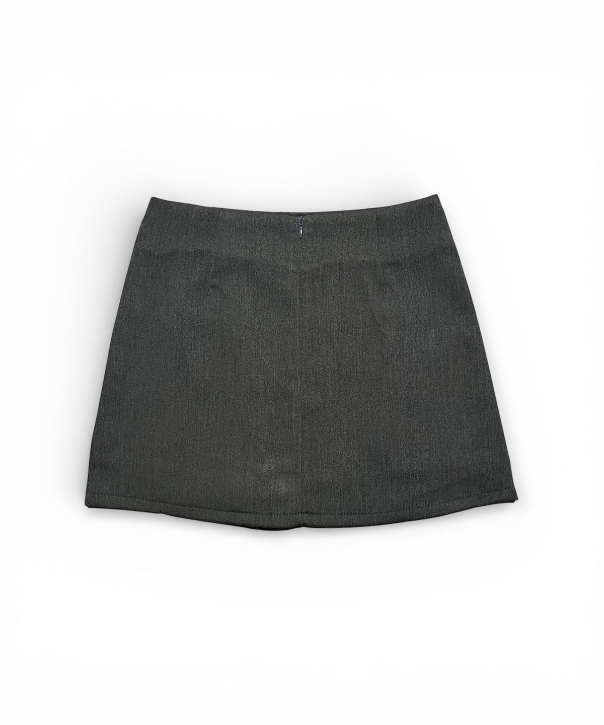 본슬리피(BORN SLIPPY) Multi Zip Slit Mini Skort (Charcoal)