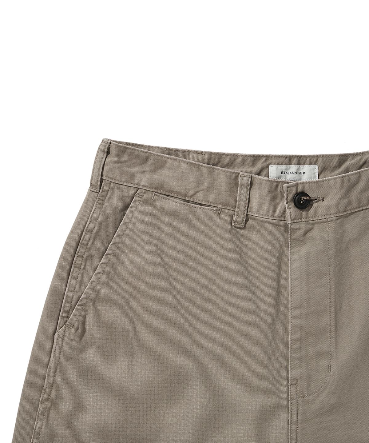 히즈핸더(HISHANDER) FRENCH CHINO PANTS GREIGE