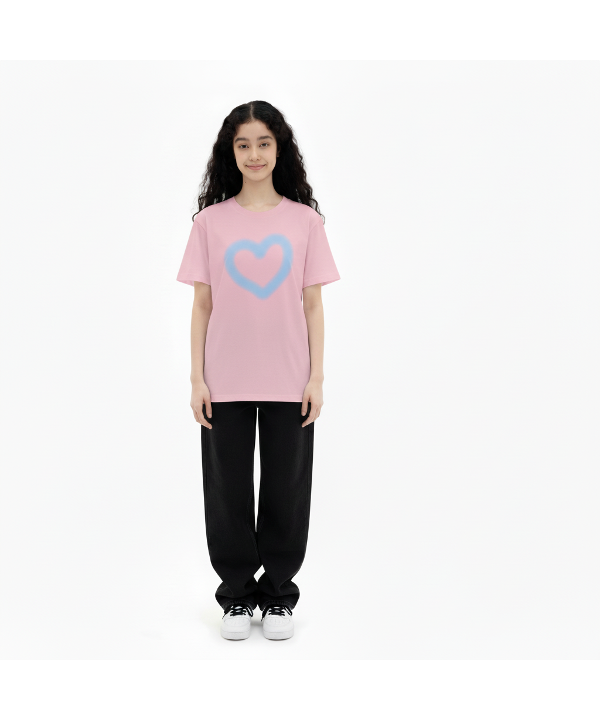 러브미오피셜(LOVEMIIOFFICIAL) 파스텔 하트 티셔츠 2ver.