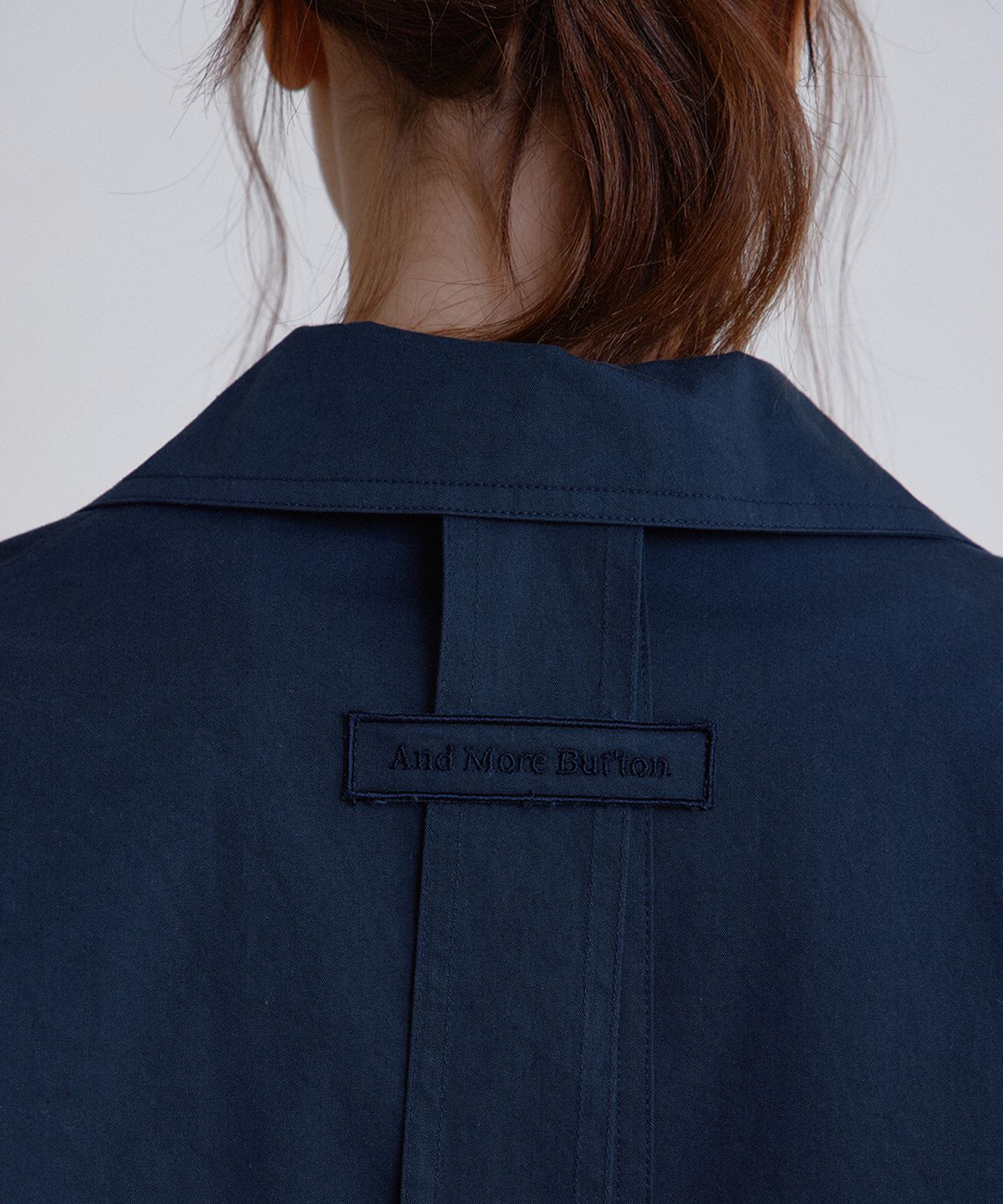 벗튼(BUT'TON) Tie Trench Coat (Navy)