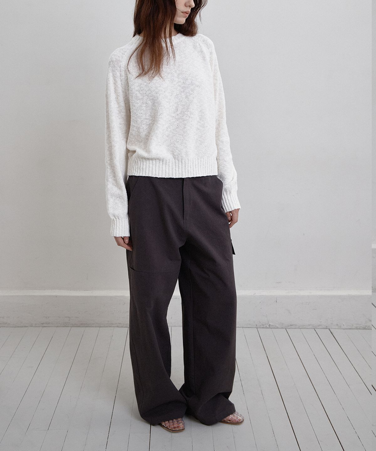 벗튼(BUT'TON) Pocket Detail Pants(Chacoal)