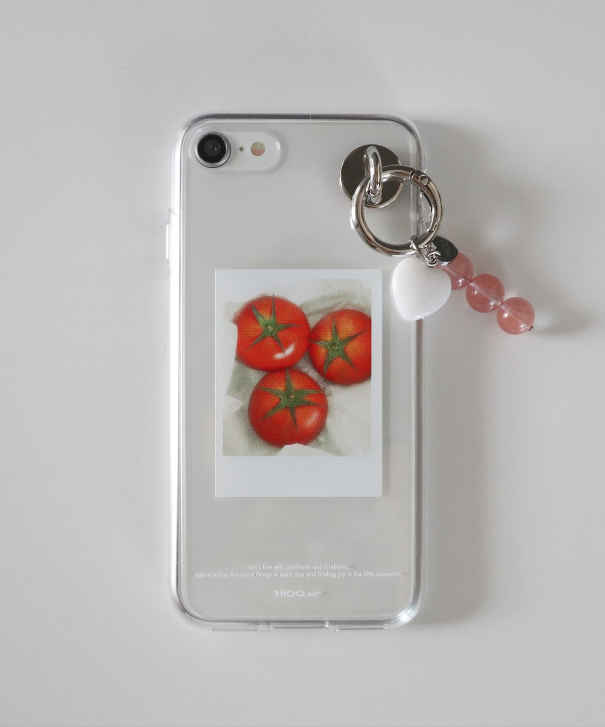 하이우(HIOO) Tomato keyring - inca rose.