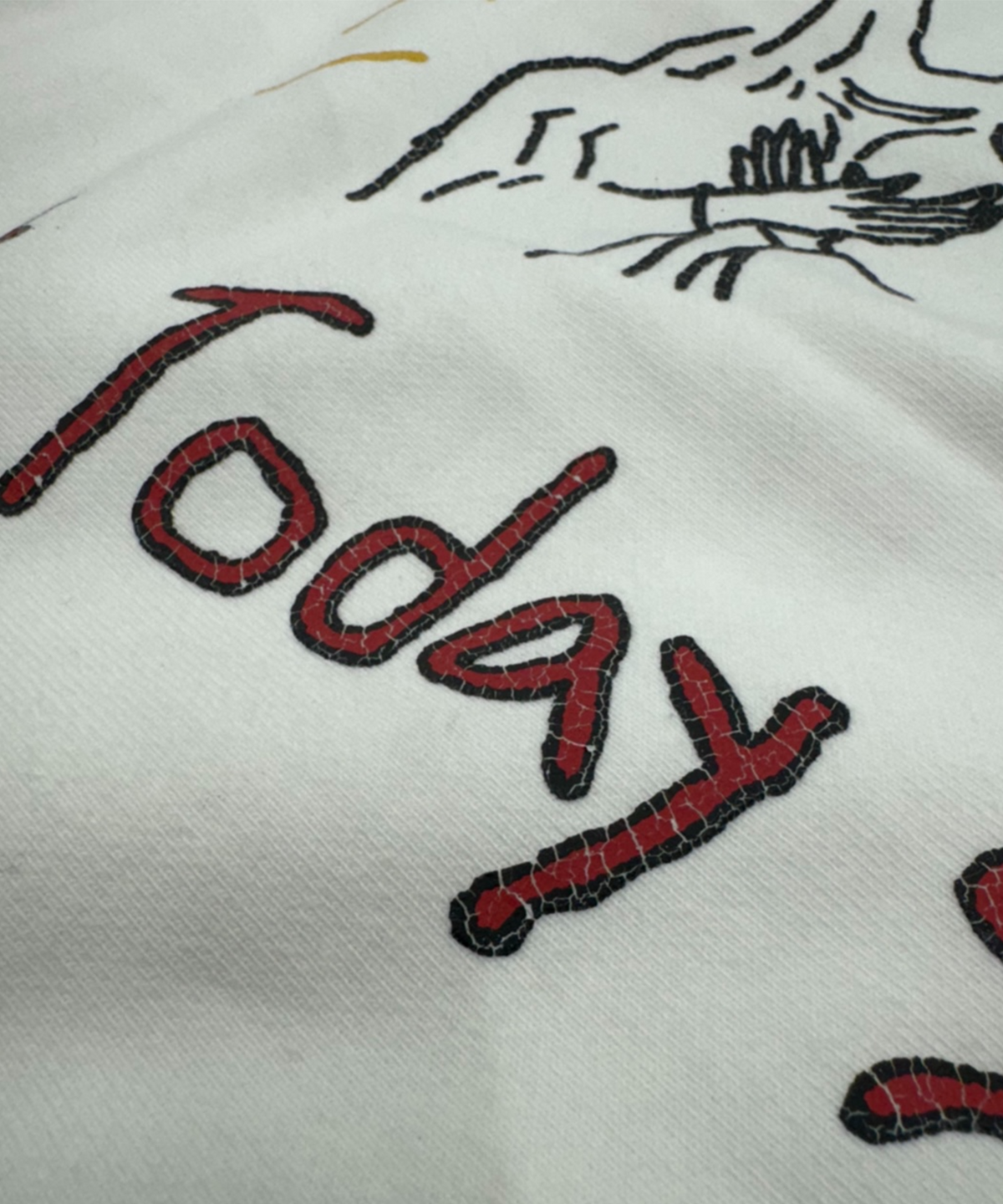 로스트타운서플라이(LOSTTOWNSUPPLY) 사탄 스웻셔츠 화이트