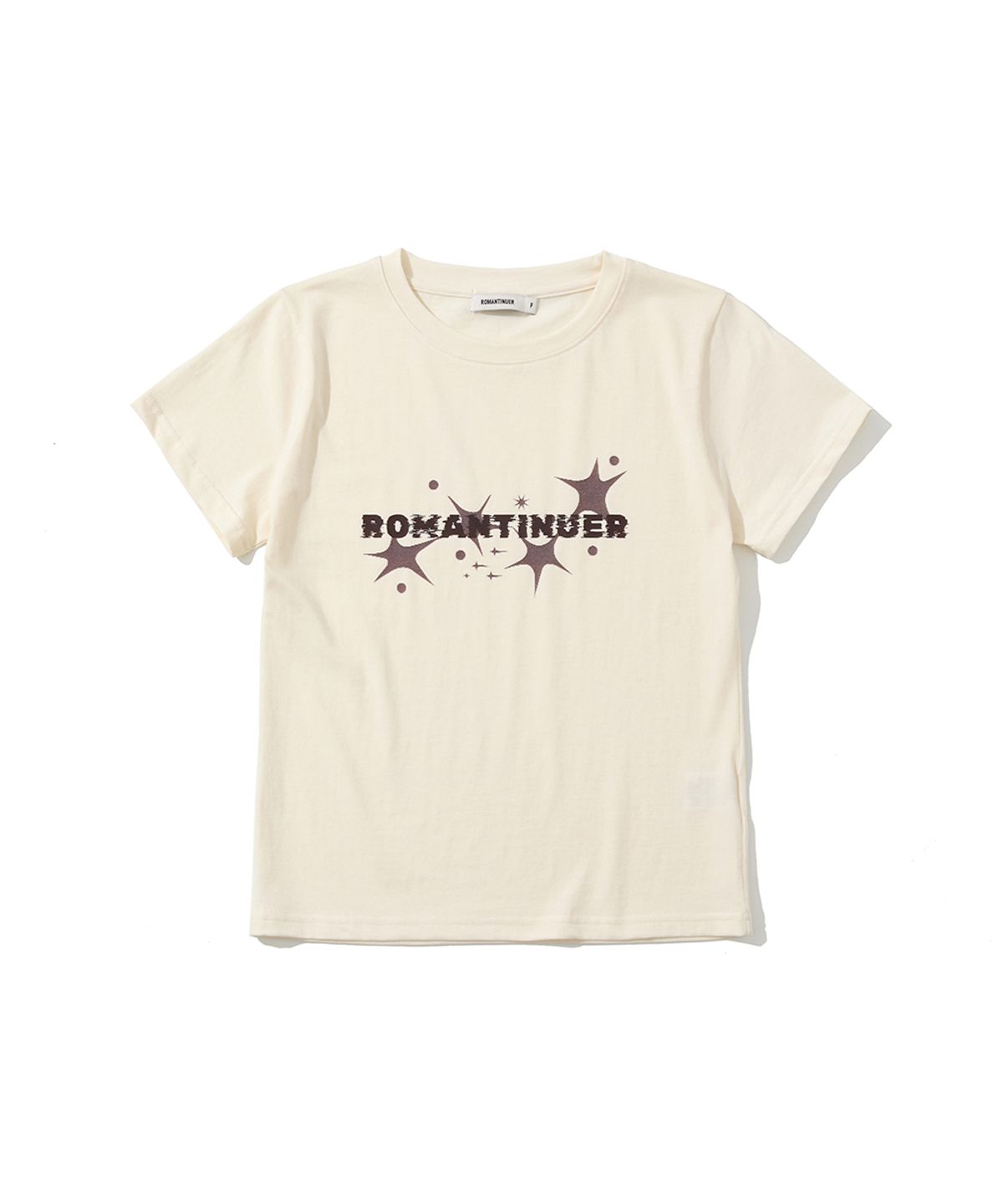 로맨티누어(ROMANTINUER) Logo Spark T-Shirt (Ivory)