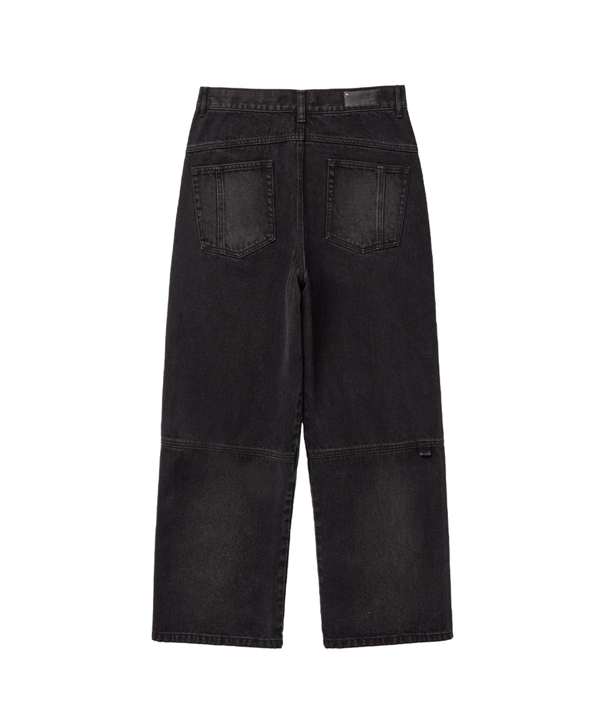 미세키서울 맨(MISEKISEOUL MEN) Stitch semi wide jeans BLACK