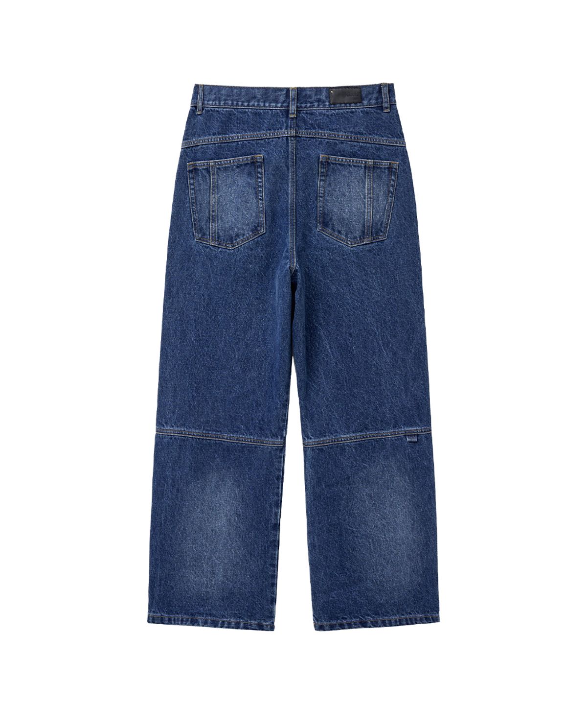 미세키서울 맨(MISEKISEOUL MEN) Stitch semi wide jeans BLUE