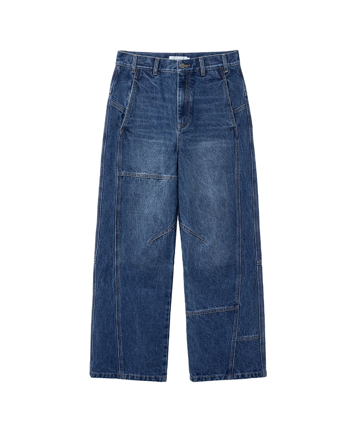 미세키서울 맨(MISEKISEOUL MEN) Stitch semi wide jeans BLUE