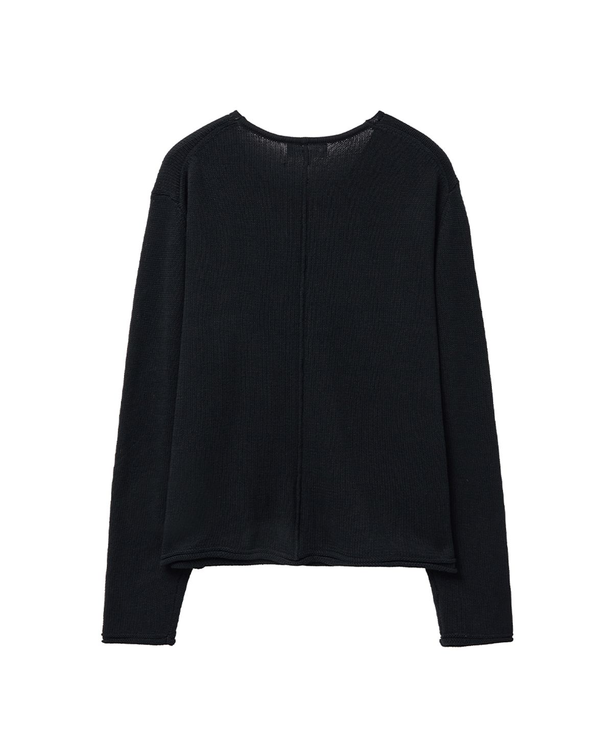 미세키서울 맨(MISEKISEOUL MEN) Vneck layered knit top BLACK