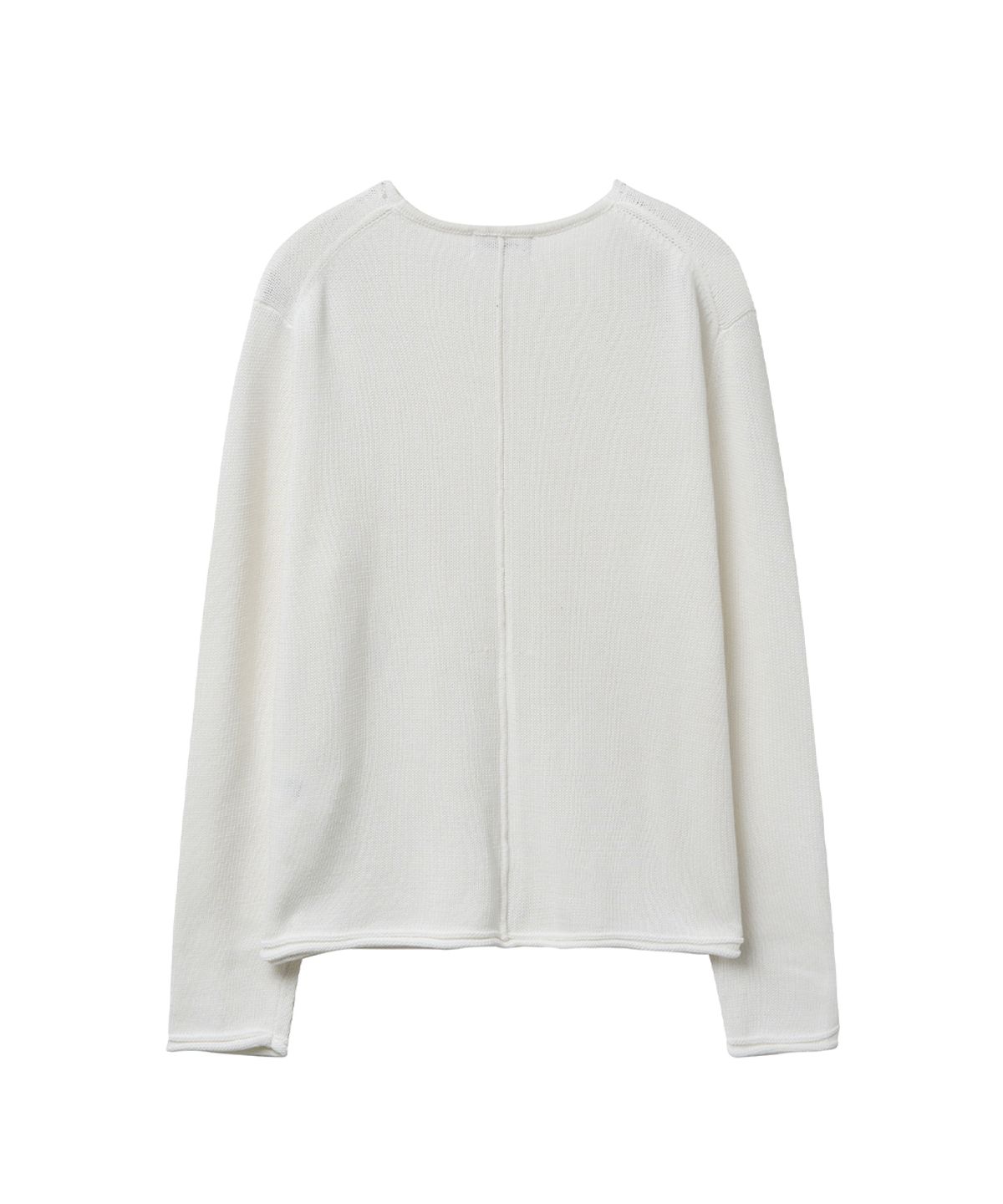 미세키서울 맨(MISEKISEOUL MEN) Vneck layered knit top IVORY