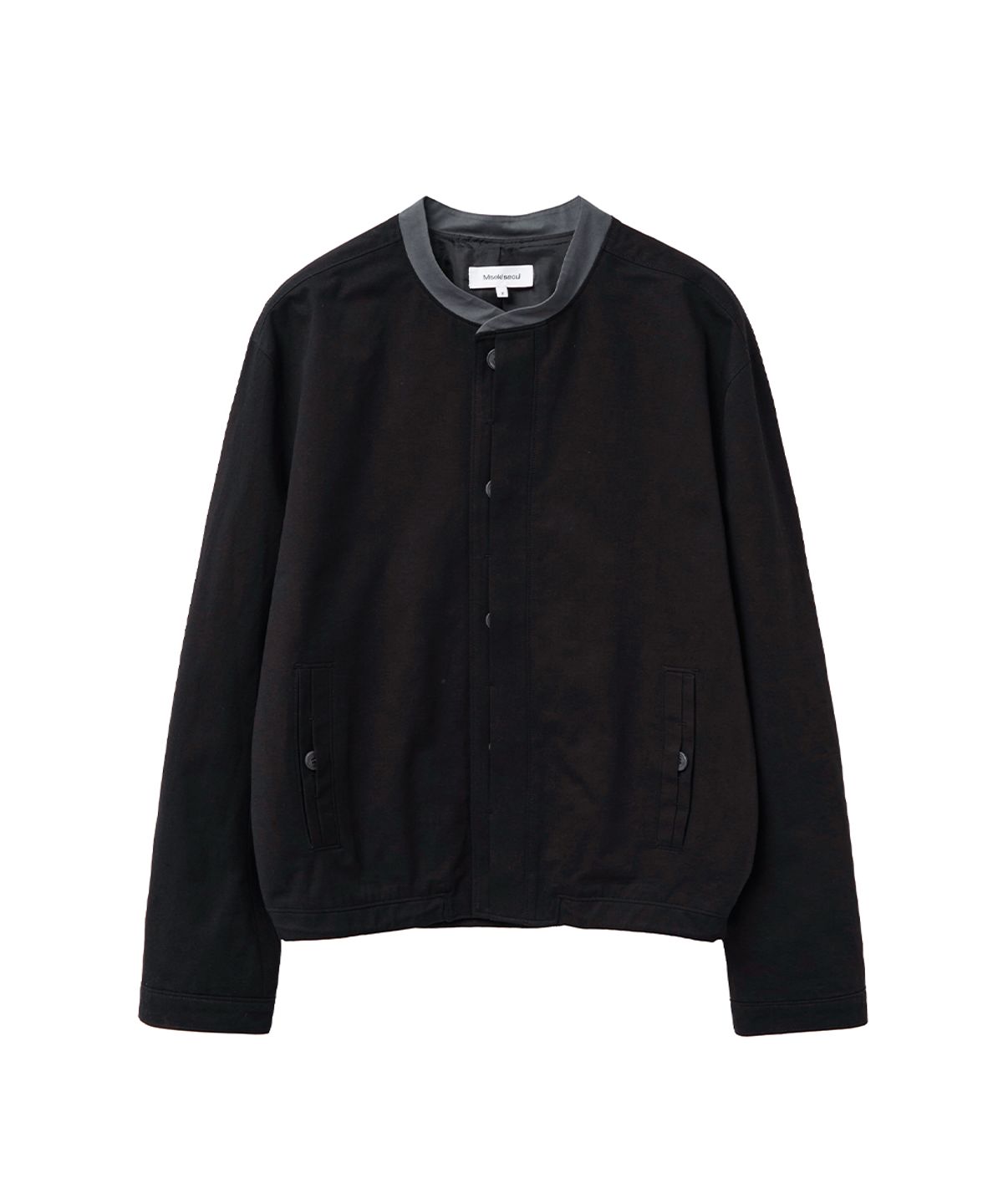 미세키서울 맨(MISEKISEOUL MEN) Two-tone blouson jacket BLACK
