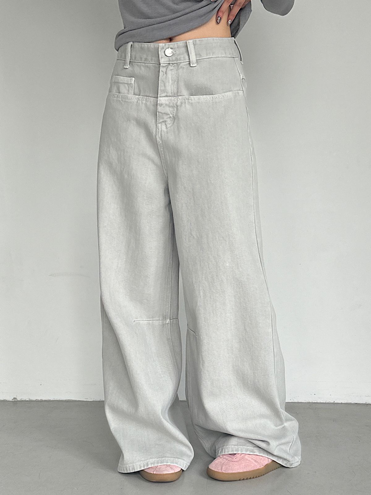 아포엠(APOEM) Soft Washed Wide Denim (2C)