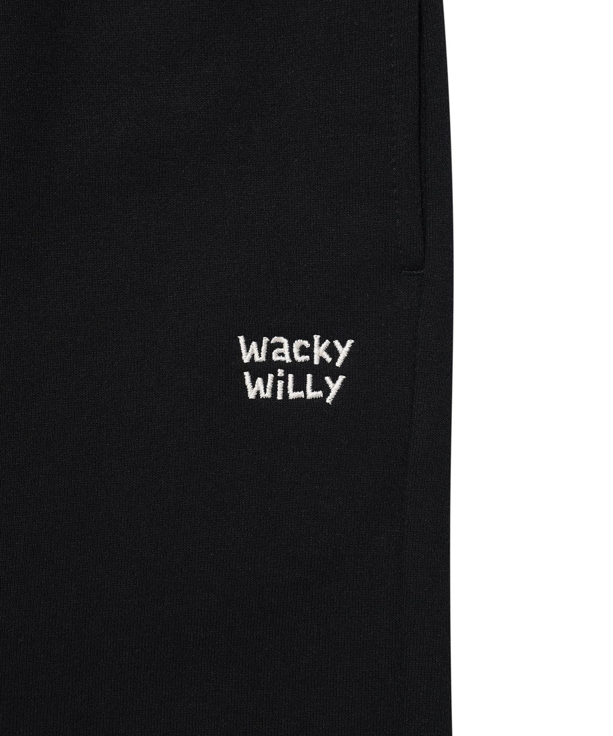 와키윌리(WACKY WILLY) 베이직 스웻 숏팬츠 블랙
