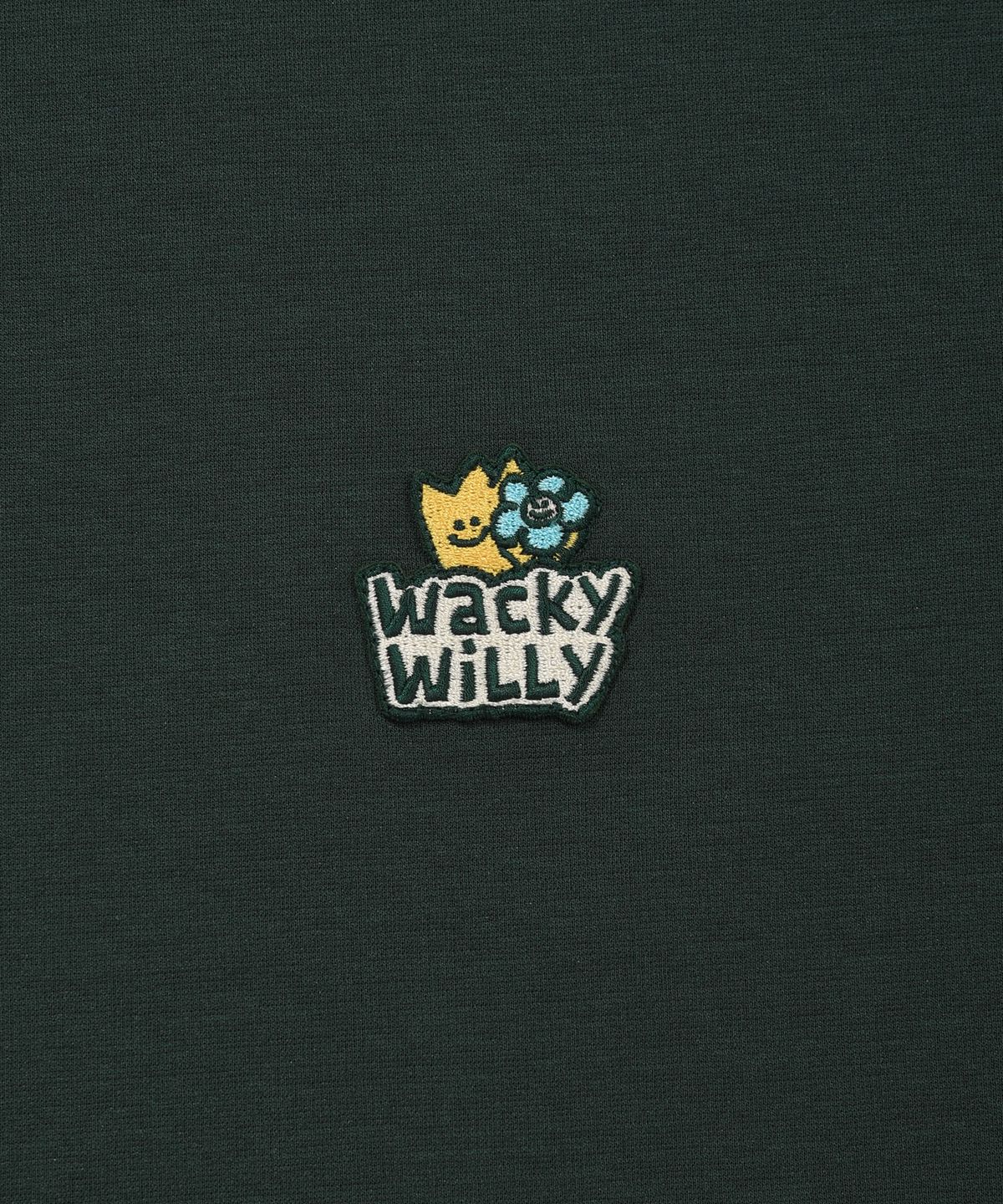 와키윌리(WACKY WILLY) 더블 키키와펜 반팔티셔츠 그린