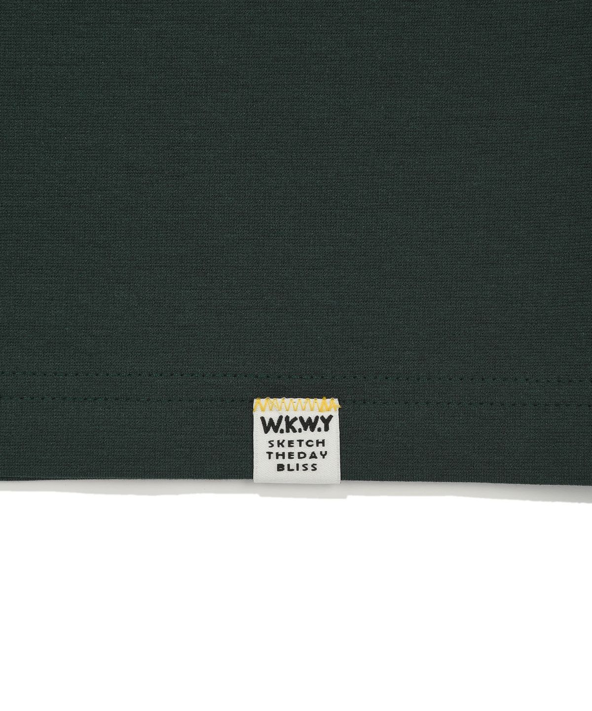 와키윌리(WACKY WILLY) 더블 키키와펜 반팔티셔츠 그린