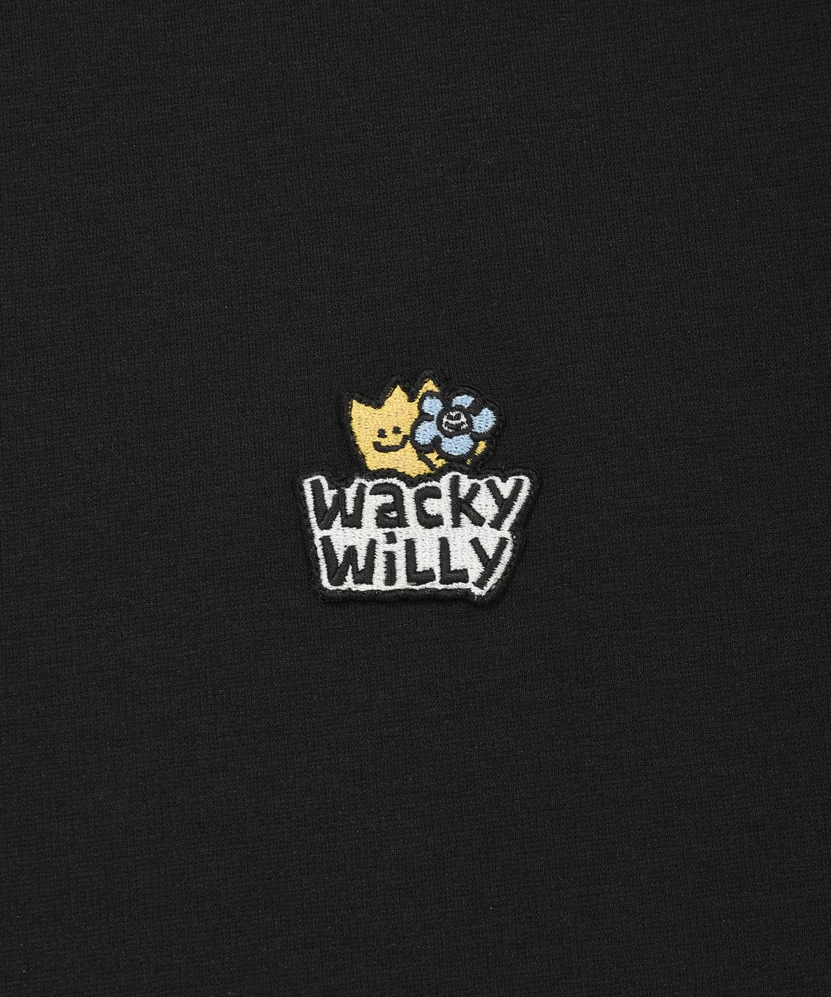 와키윌리(WACKY WILLY) 더블 키키와펜 반팔티셔츠 블랙