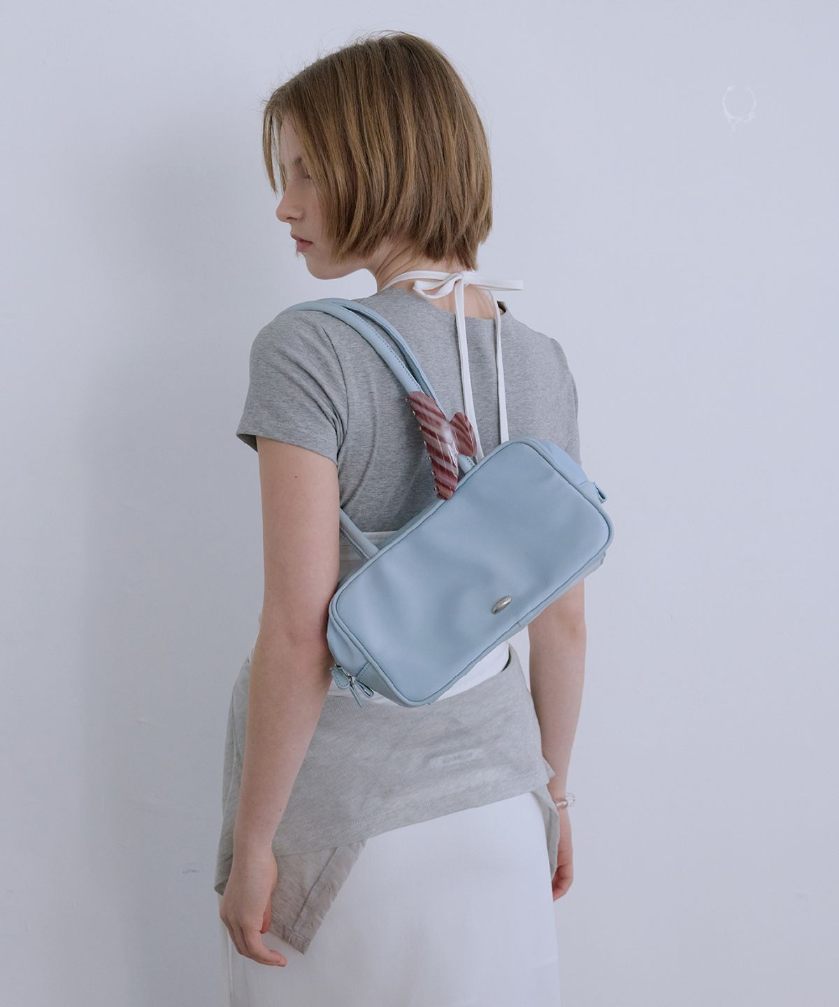 애프터아워즈(AFTERHOURS) SQUARE TOTE BAG (SKY BLUE)