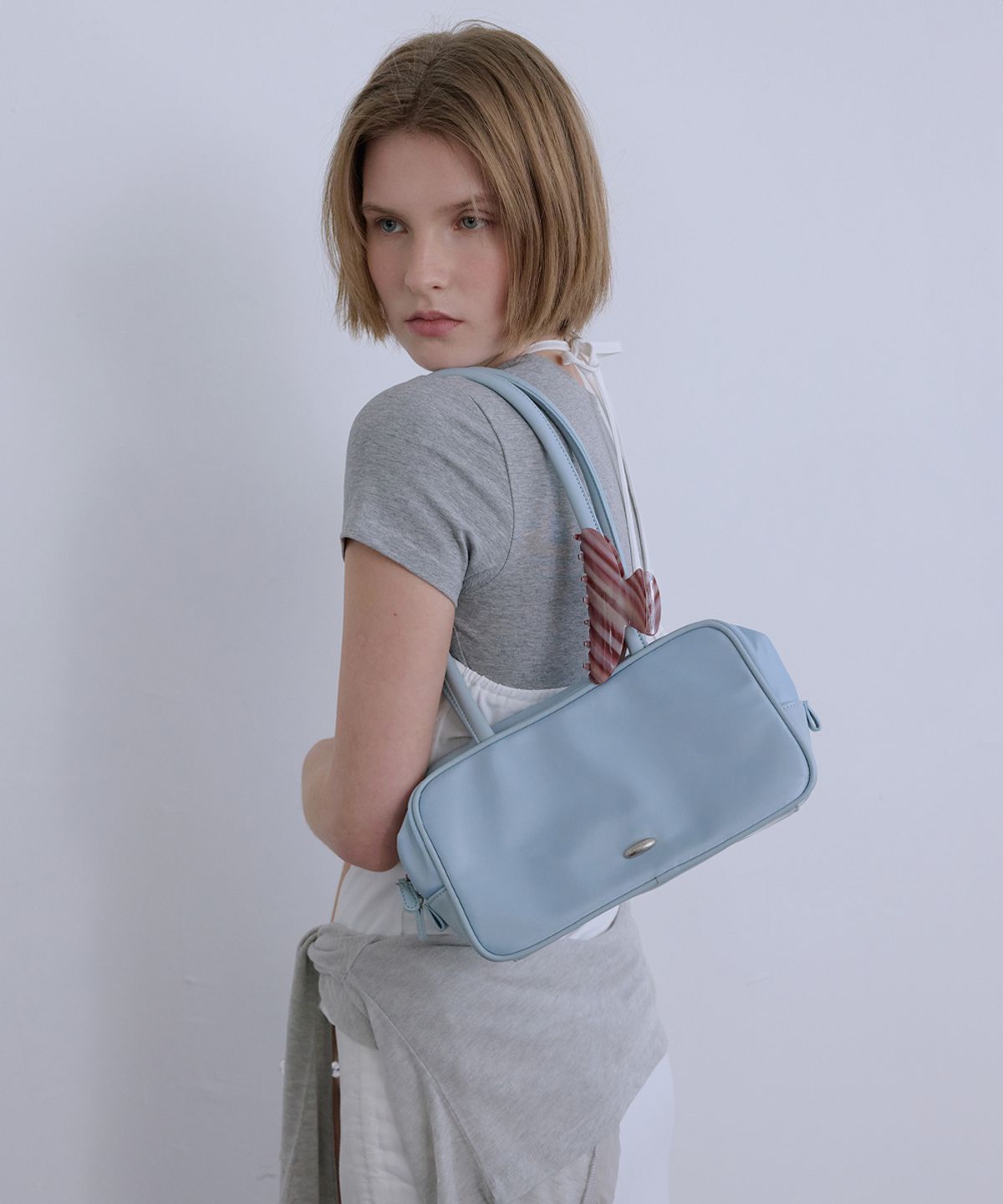 애프터아워즈(AFTERHOURS) SQUARE TOTE BAG (SKY BLUE)
