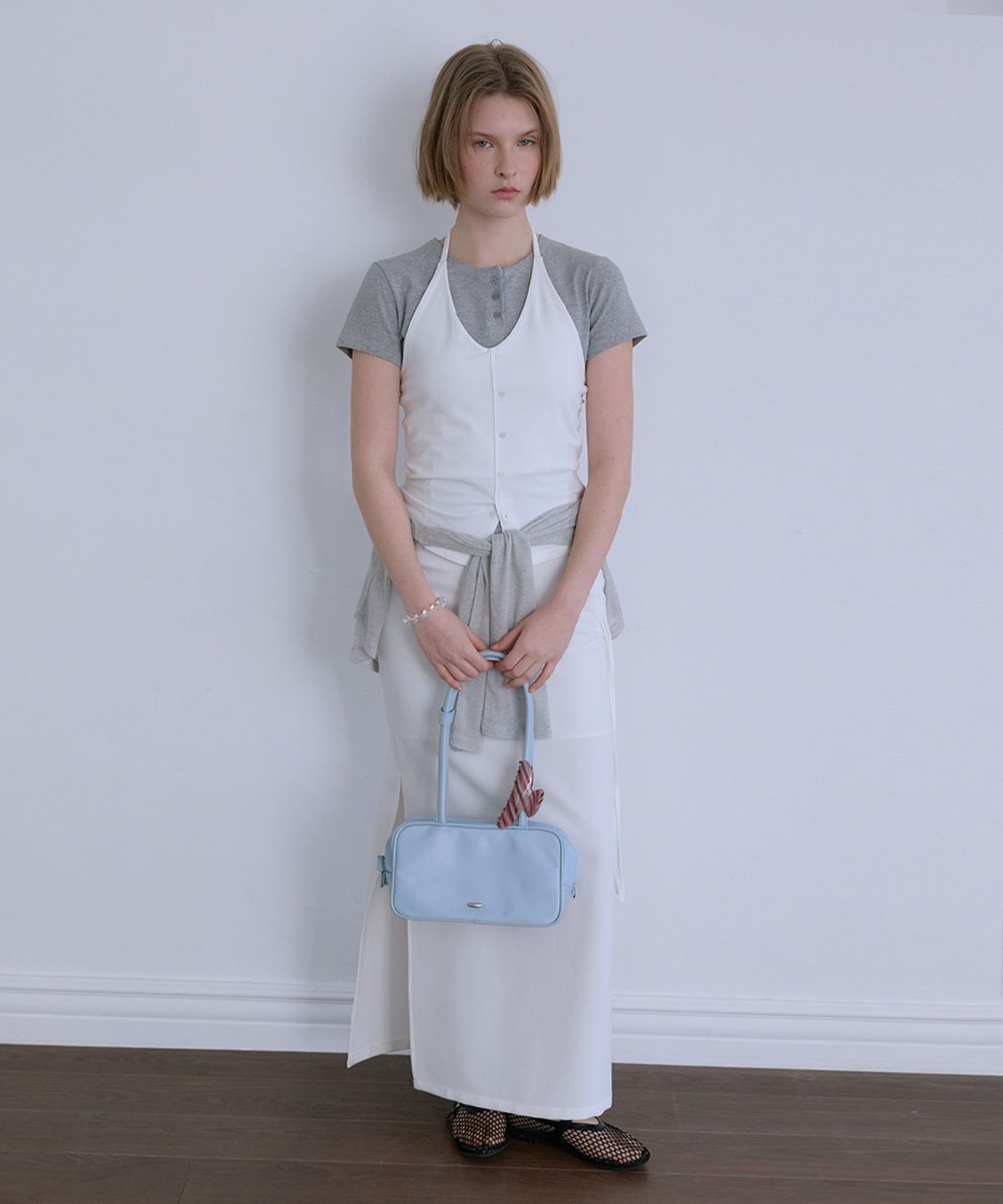 애프터아워즈(AFTERHOURS) SQUARE TOTE BAG (SKY BLUE)