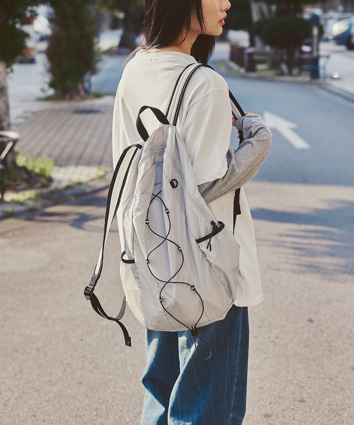 애프터아워즈(AFTERHOURS) LIGHT STRING BACKPACK (CLOUDY GREY)