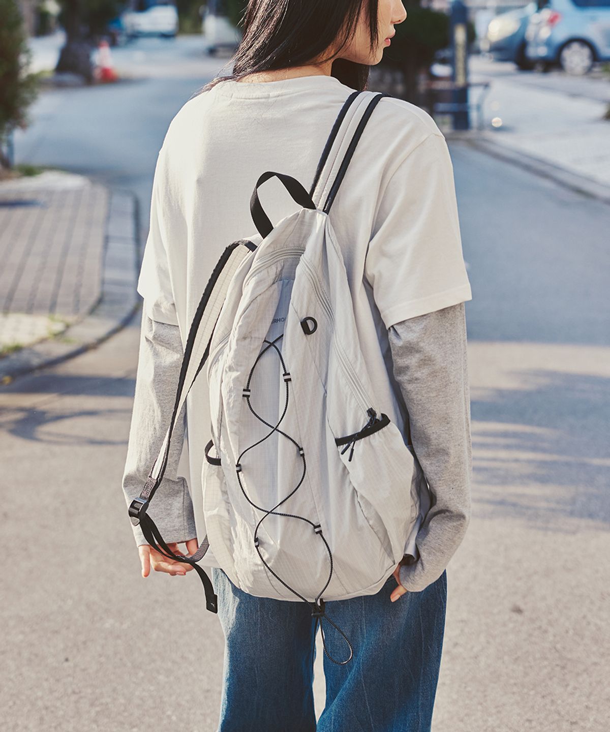 애프터아워즈(AFTERHOURS) LIGHT STRING BACKPACK (CLOUDY GREY)