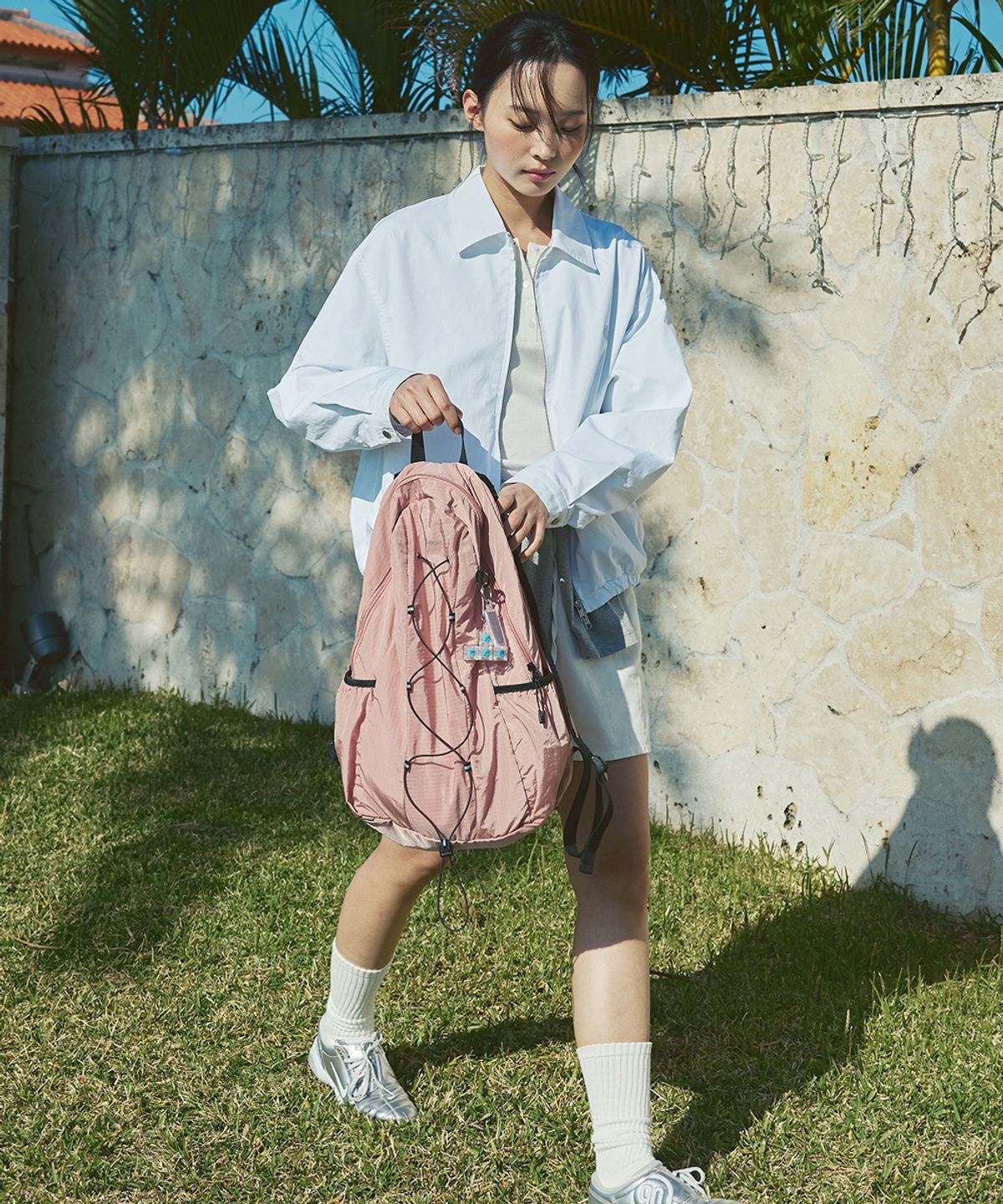 애프터아워즈(AFTERHOURS) LIGHT STRING BACKPACK (DUSTY PINK)