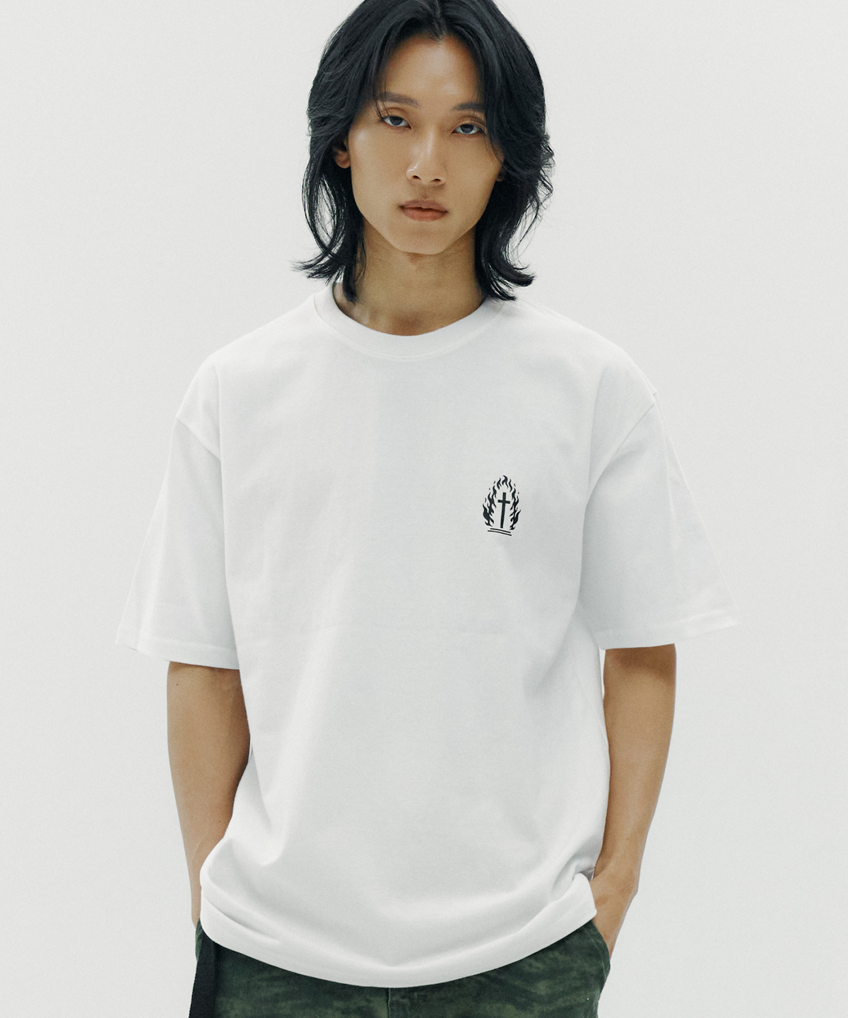 토치(TORCH) KEEP BURN T-SHIRTS ［WHITE］