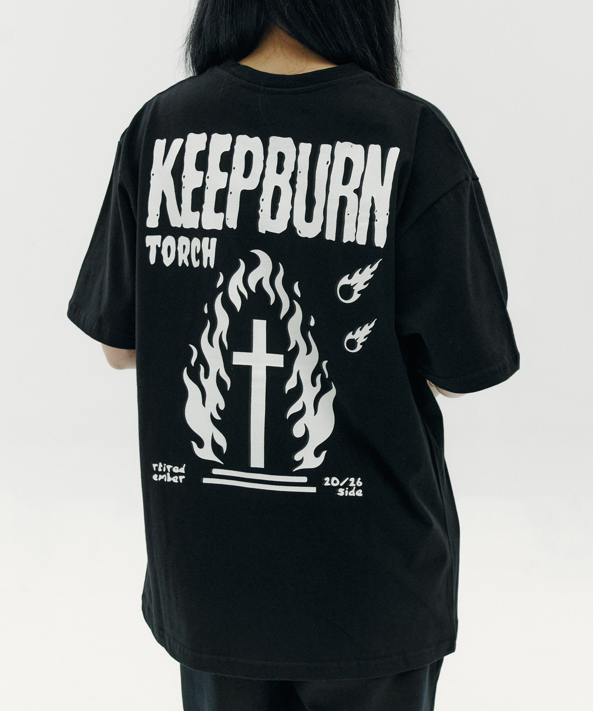 토치(TORCH) KEEP BURN T-SHIRTS ［BLACK］