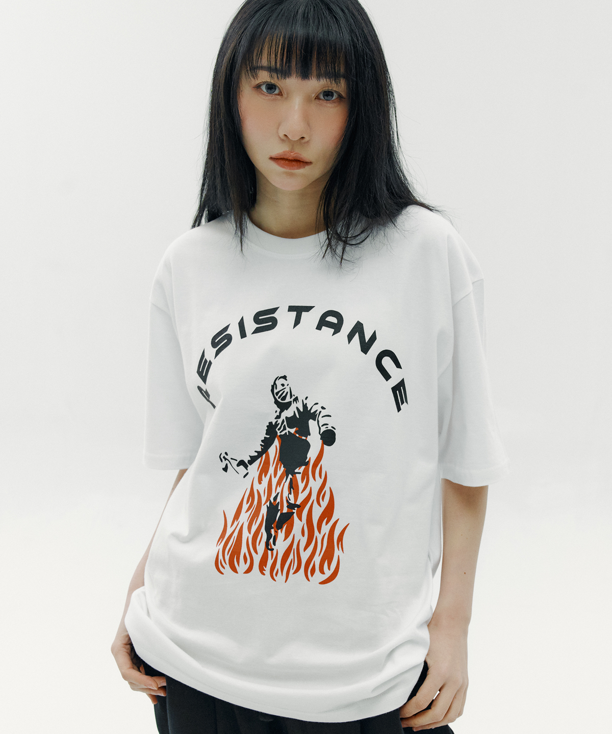 토치(TORCH) RESISTANCE T-SHIRTS ［WHITE］