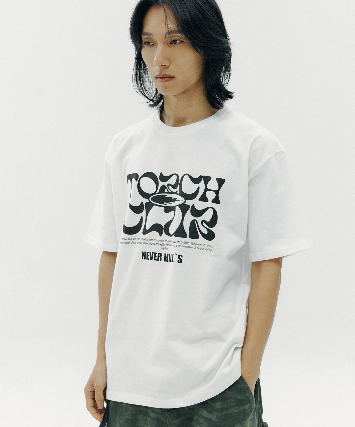 토치(TORCH) NEVER HILL T-SHIRTS ［WHITE］