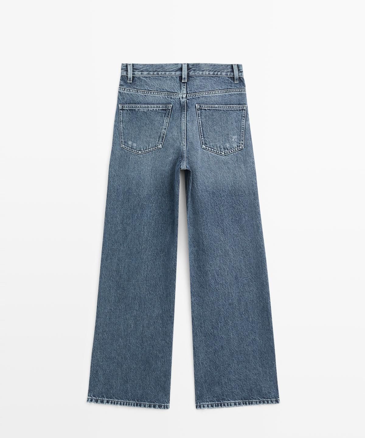 마시모두띠(MASSIMO DUTTI) 와이드 레그 진