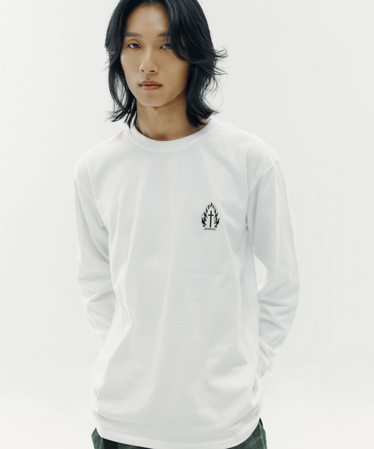 토치(TORCH) KEEP BURN Long Sleeve［WHITE］