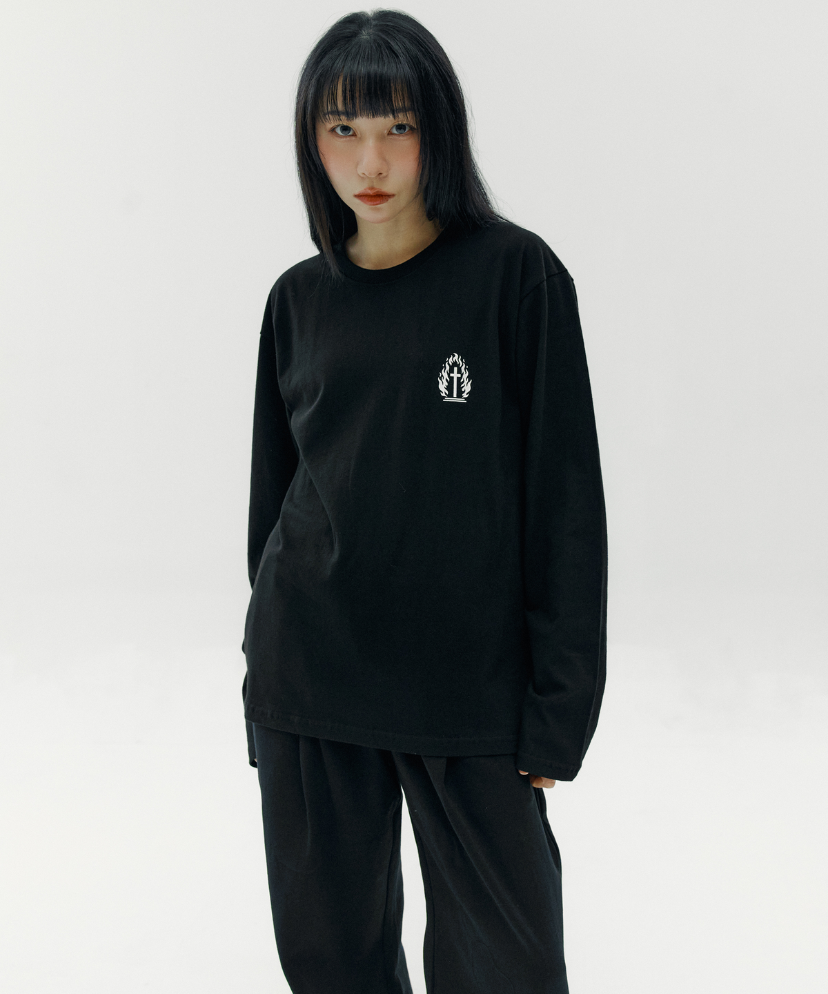 토치(TORCH) KEEP BURN Long Sleeve［BLACK］