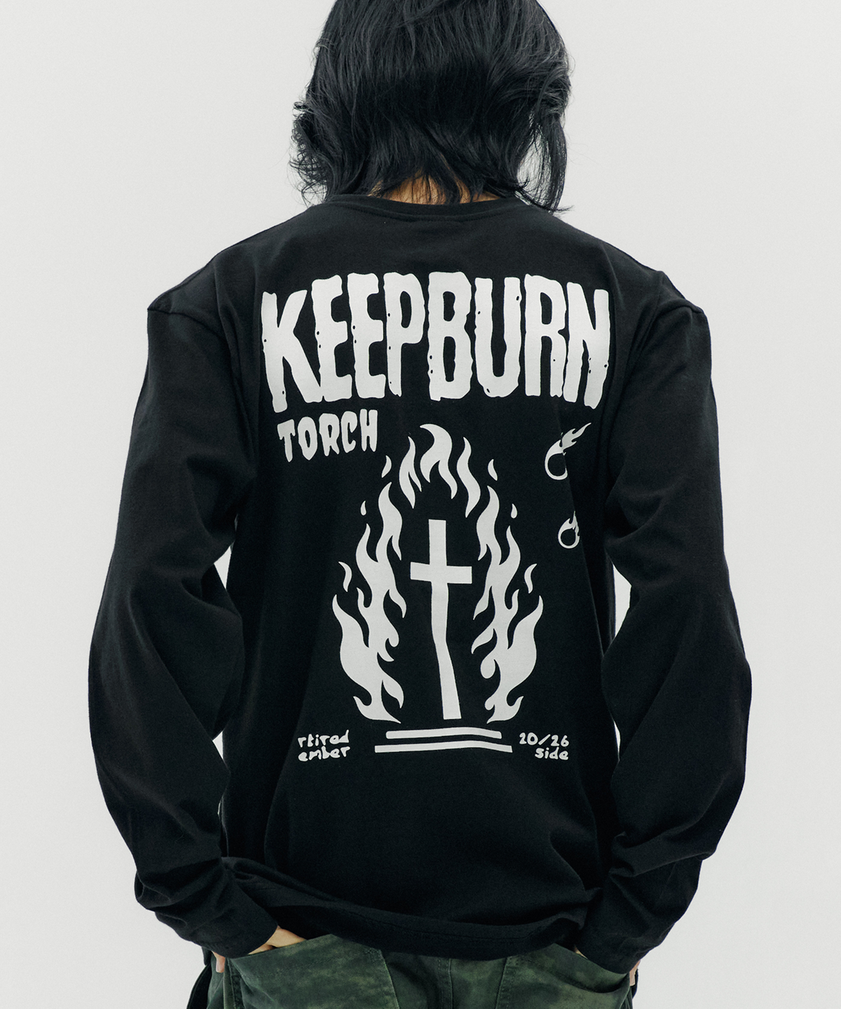 토치(TORCH) KEEP BURN Long Sleeve［BLACK］