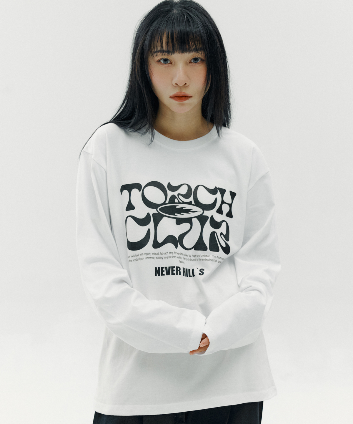 토치(TORCH) NEVER HILL Long Sleeve［WHITE］