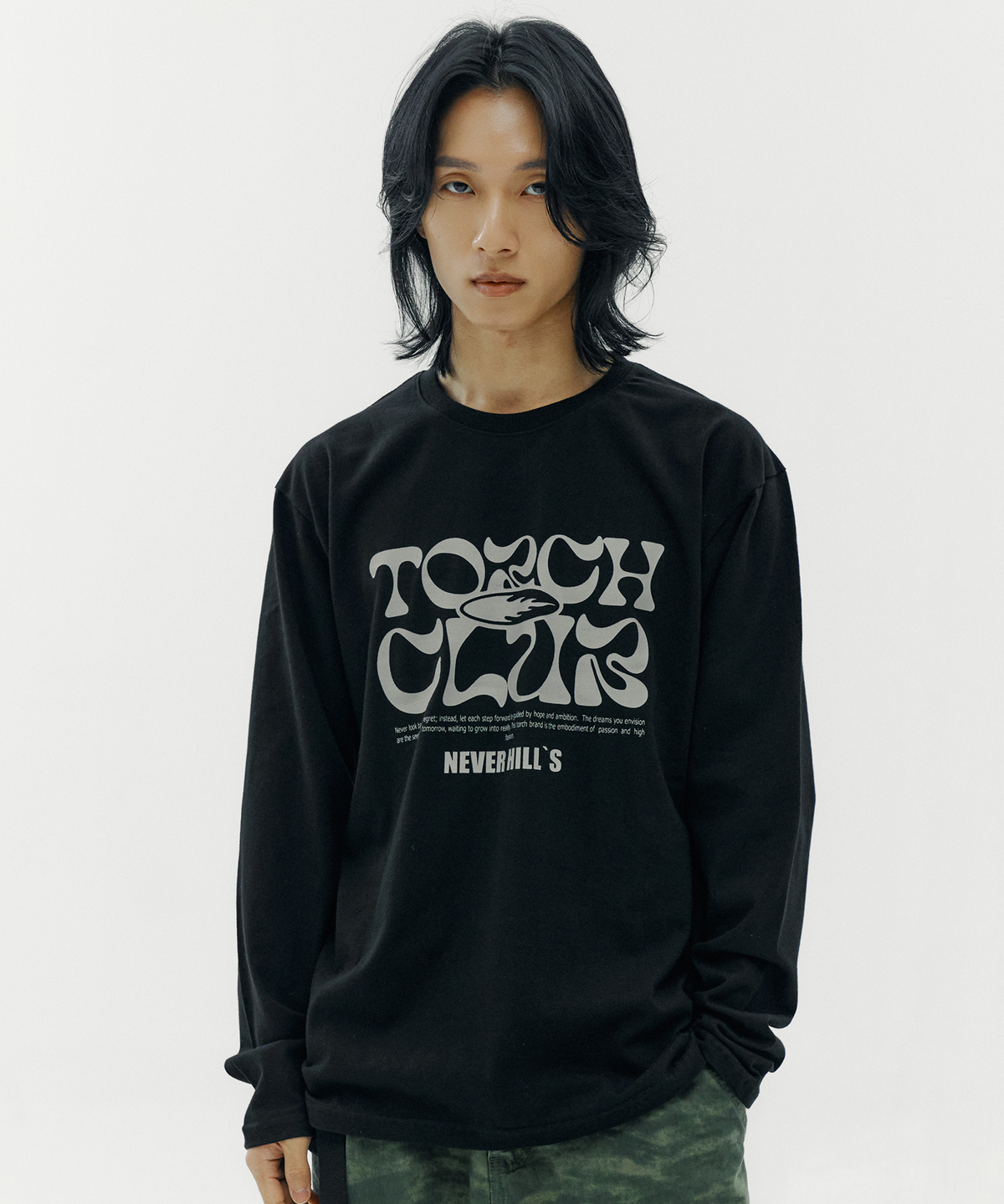 토치(TORCH) NEVER HILL Long Sleeve［BLACK］
