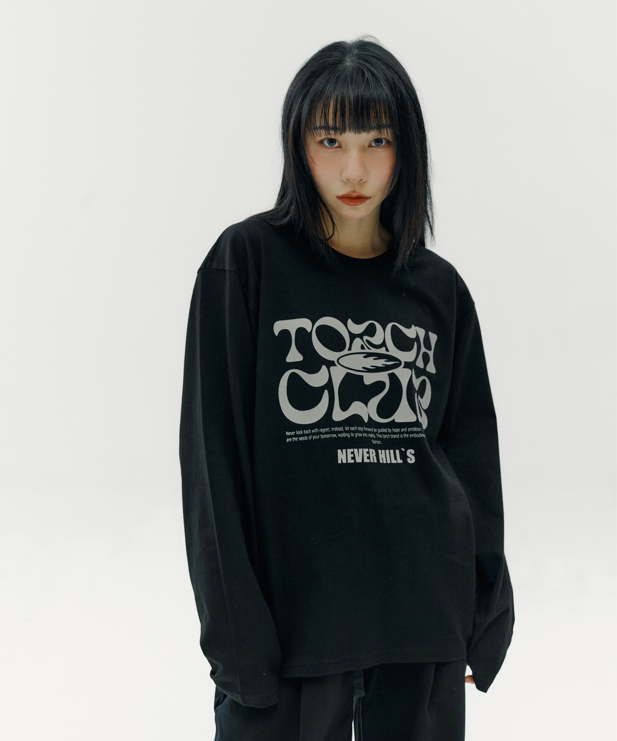 토치(TORCH) NEVER HILL Long Sleeve［BLACK］