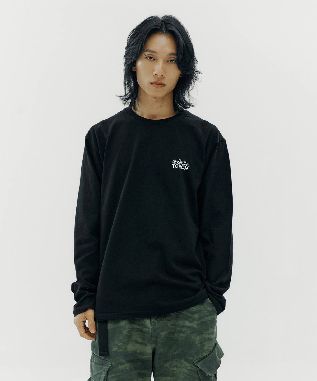 토치(TORCH) SIGNATURE Long Sleeve［BLACK］