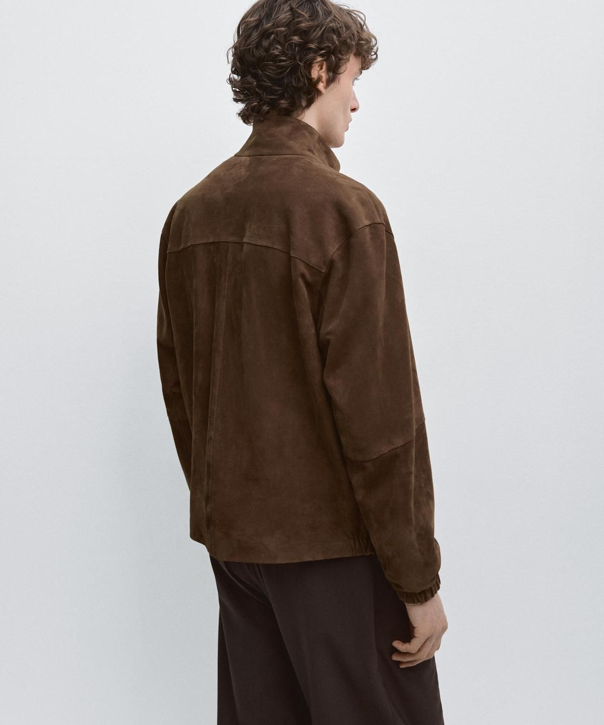 마시모두띠(MASSIMO DUTTI) 스웨이드 레더 재킷