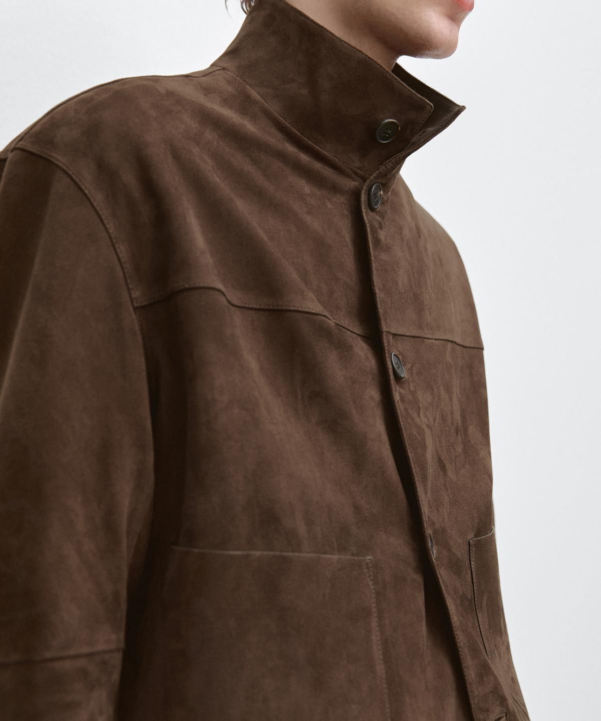 마시모두띠(MASSIMO DUTTI) 스웨이드 레더 재킷