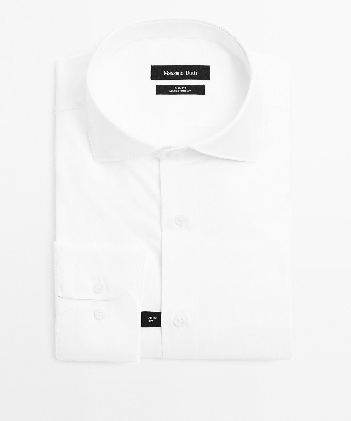 마시모두띠(MASSIMO DUTTI) 100% 코튼 슬림 핏 셔츠
